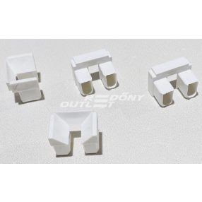 Redőny lábbevezető hagyományos (60x45mm) lábhoz fehér