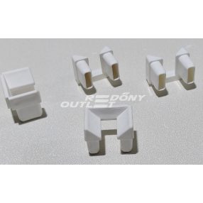   Redőny lábbevezető hagyományos (60x45mm) kefézhető lábhoz fehér