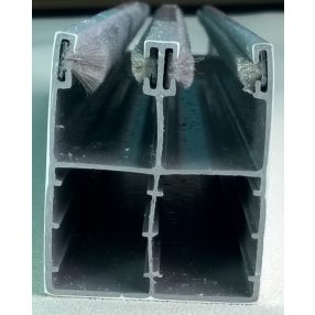 Redőny lefutó műanyag kombinált 53x44 mm  fehér, barna