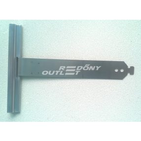   Feltolásgátló, féder kicsi 10x14cm alumínium léc tartóval, fém tengelyhez