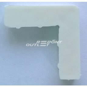   sarokelem műanyag belső, 10x33 mm-es peremes alumínium kerethez