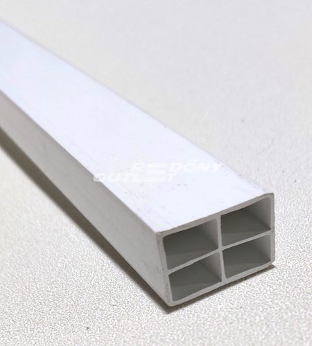 Szúnyogháló ajtó kiemelő profil műanyag 25x45mm fehér