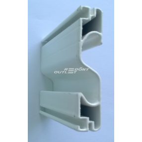   Szúnyogháló ajtó "S" merevítő profil (osztó)20x44mm aluminium kerethez